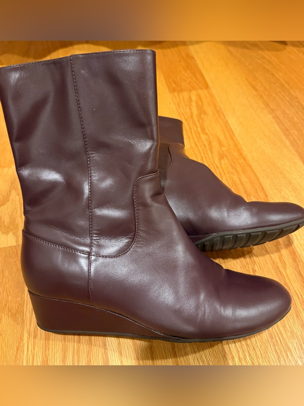 Cole Haan 'Tali Grand Short Boot' Waterproof Chestnut Brown Leather Size 9.5